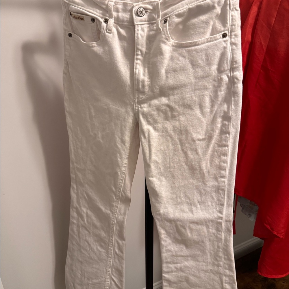 Calvin Klein Mid Rise Flared Fit Jeans - Picture 4 of 4